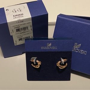 SOLD - Swarovski “Lifelong” Hoop Earrings